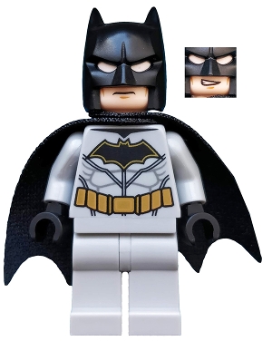 LEGO sh0552 Batman - Light Bluish Gray Suit with Gold Belt