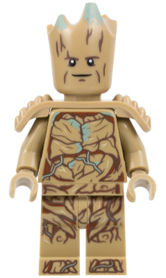 LEGO sh0874 Groot, Teen Groot - Dark Tan with Shoulder Armor