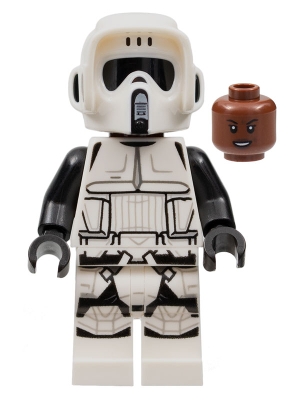 LEGO sw1229 Imperial Scout Trooper - Female, Dual Molded Helmet