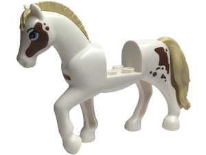 LEGO bb1279c03pb04 - Kůň bílý friends s fleky