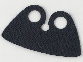 LEGO 20551 Black Minifigure Cape Cloth, High Rounded Collar
