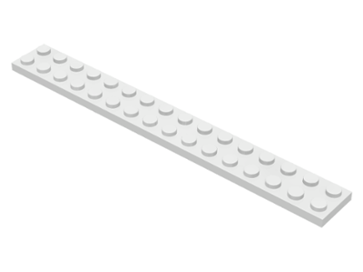 LEGO 4282 - White Plate 2 x 16