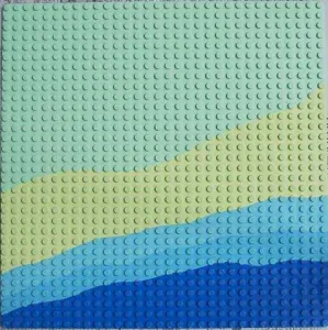 LEGO 3811px1 Podložka pláž, Baseplate 32 x 32 with Beach Pattern
