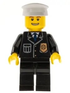 LEGO cty0098 Police - City Suit with Blue Tie and Badge