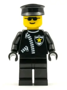 LEGO cop025 Police - Zipper with Sheriff Star,