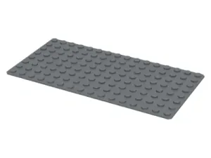 LEGO 3865 Dark Bluish Gray Baseplate 8 x 16 