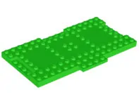 LEGO 18922 Bright Green Brick, Modified 8 x 16 x 2/3