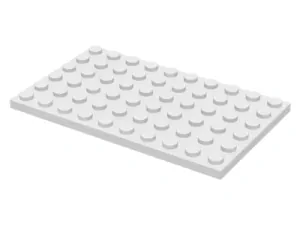 LEGO 3033 - White Plate 6 x 10