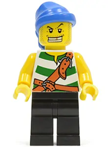 LEGO pi131 Pirate Green / White Stripes