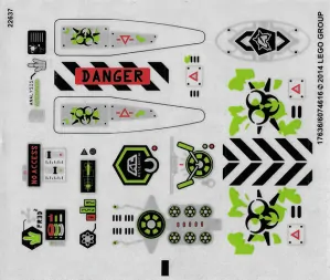 LEGO 70163stk01 Sticker Sheet for Set 70163