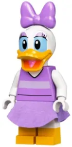 LEGO dis055 Daisy Duck - Medium Lavender Top and Skirt