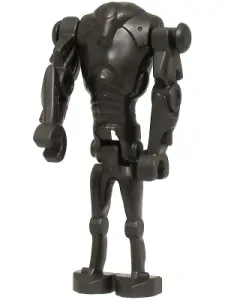 LEGO  sw1321 Super Battle Droid - Pearl Dark Gray, Narrow Head, Chest Light Indent