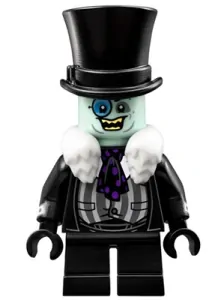 LEGO sh0314 The Penguin - White Fur Collar, Smile
