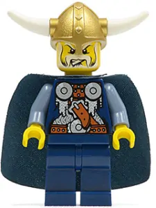 LEGO vik027 Viking Blue Chess King - Horns Glued to Helmet