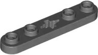 LEHO 32124 - Dark Bluish Gray Technic, Plate 1 x 5 with Smooth Ends