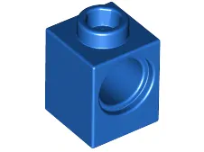 LEGO 6541 - Blue Technic, Brick 1 x 1 with Hole