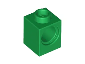 LEGO 6541 - Green Technic, Brick 1 x 1 with Hole
