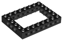 LEGO 40345 - Black Technic, Brick 6 x 8 Open Center
