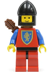 LEGO cas222 Crusader Lion - Red Legs with Black Hips