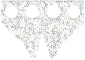 LEGO  26697pb01 Frak, Minifigure Tuxedo Tails Cloth with Silver Iridescent Dots Pattern