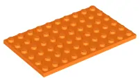 LEGO 3033 - Orange Plate 6 x 10
