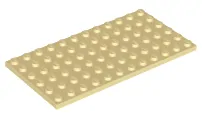 LEGO 3028 Tan Plate 6 x 12