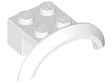 LEGO LEGO 98282 - Blatník na kolo bílý nižší