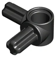 LEGO 10197 - Black Technic, Axle and Pin Connector Hub with 2 Perpendicular Axles