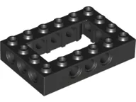 LEGO 32531 Black Technic, Brick 4 x 6 Open Center