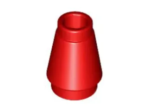 LEGO 4589 Red Cone 1 x 1 with Top Groove