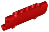 LEGO 24119 - Red Technic, Panel Curved 7 x 3 with 2 Pin Holes through Panel Surface