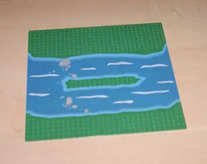LEGO 309p02 Baseplate 32 x 32 with Island and River Pattern