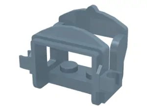 LEGO 4491b - Sand Blue Horse Saddle with Clips