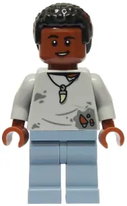 LEGO jw119 Darius - Light Bluish Gray Shirt