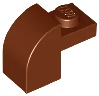 LEGO 6091 Reddish Brown Slope, Curved 2 x 1 x 1 1/3