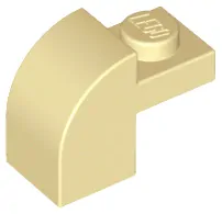 LEGO 6091 - Tan Slope, Curved 2 x 1 x 1 1/3