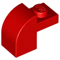LEGO 6091 - Red Slope, Curved 2 x 1 x 1 1/3