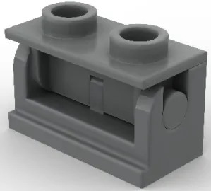 LEGO 3937c01 - Ohebný díl tmavě šedý