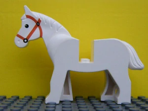 LEGO kůň bílý