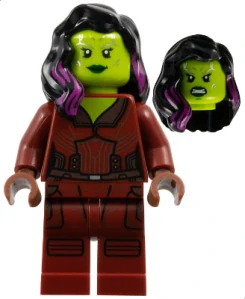 LEGO sh0976 Gamora - Dark Red Printed Legs
