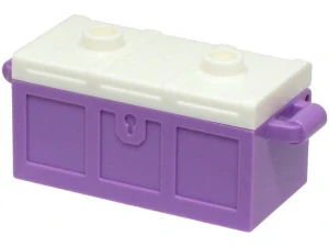 LEGO 4738ac06 - Truhla fialová s bílým víkem