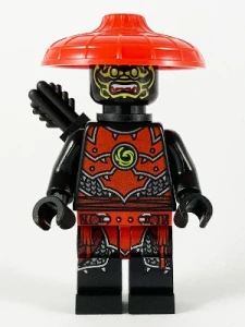 LEGO njo0580 Stone Army Scout, Yellow Face, Black Quiver