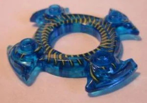 LEGO 98345pb02 - Kroužek na spinner transp. modrý