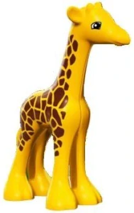 LEGO bb0443c01pb01 Žirafa, Duplo Giraffe Baby Large, Eyes Squared Pattern
