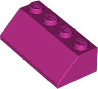 LEGO 3037 - Magenta Slope 45 2 x 4