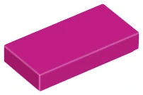 LEGO 3069 - Magenta Tile 1 x 2