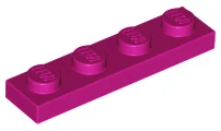 LEGO 3710 - Magenta Plate 1 x 4