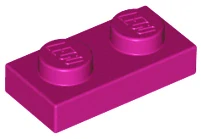 LEGO 3023 - Magenta Plate 1 x 2