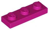 LEGO 3623 - Magenta Plate 1 x 3