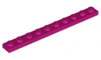 LEGO 4477 - Magenta Plate 1 x 10